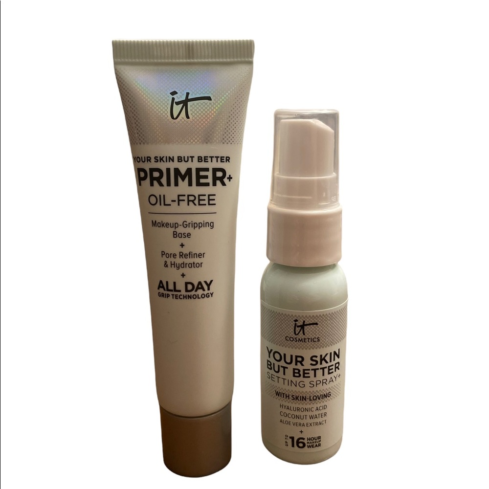 It cosmetics primer and setting spray